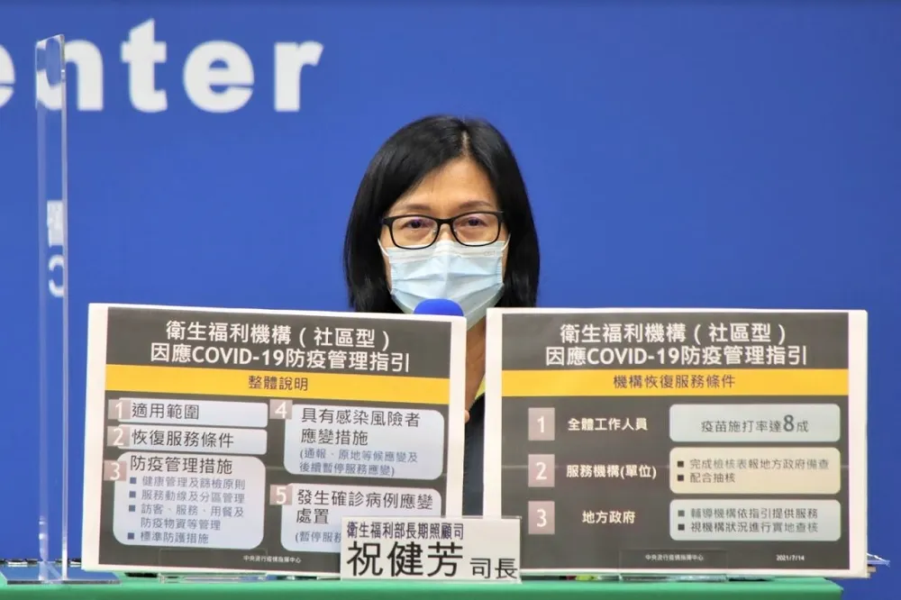 社區長照機構也可微解封　工作人員施打率須達8成