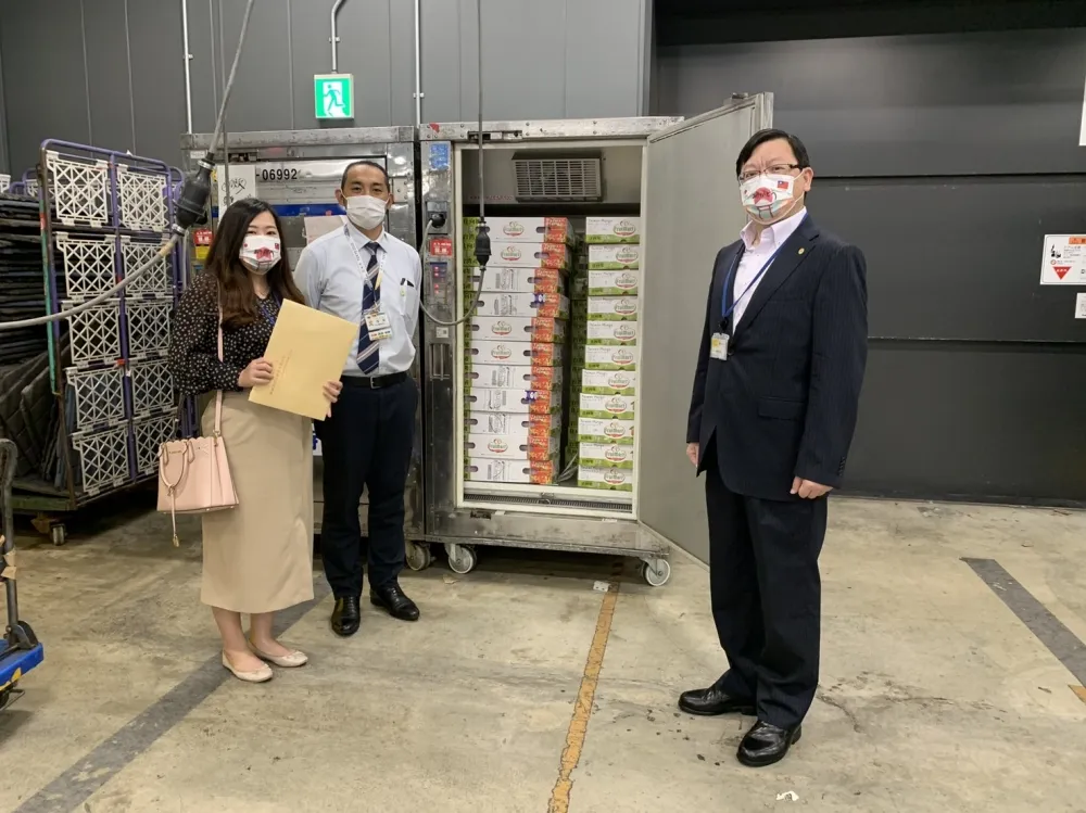 感恩日本疫苗及時雨  黃偉哲空運250公斤台南芒果感謝日本友人