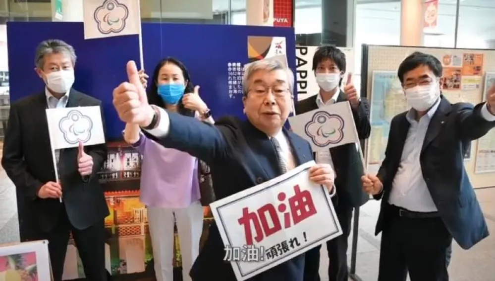 黃偉哲感謝日本山形市奧運開幕期間特地介紹台南 