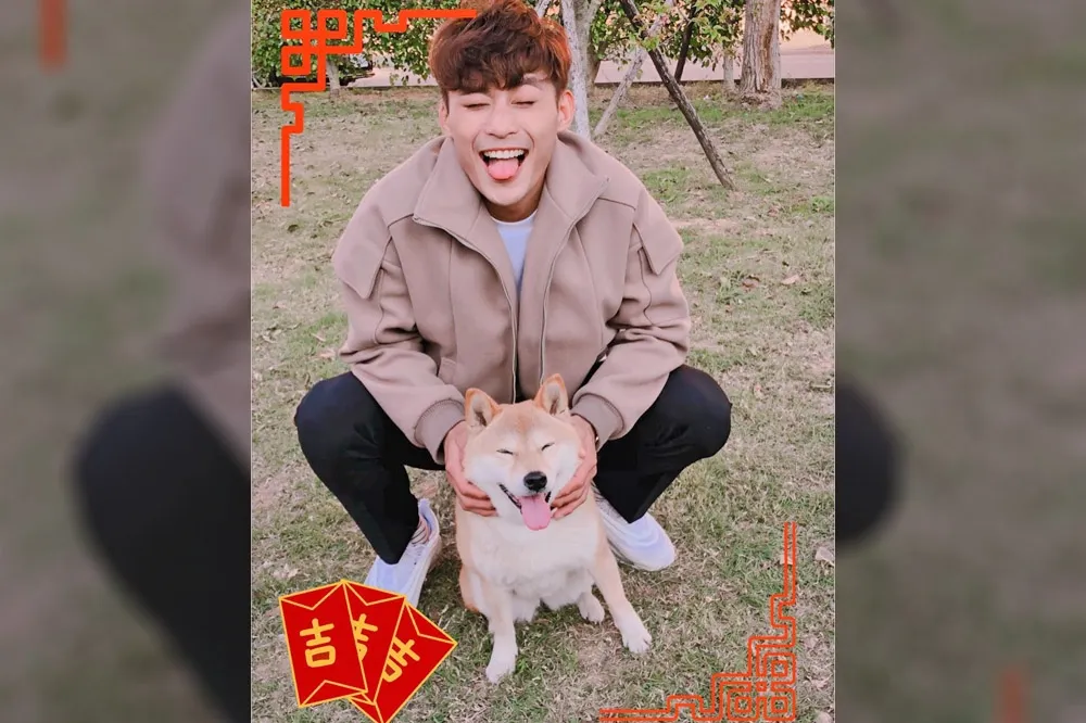 楊勇緯捧柴犬「男友笑」照曝光　楊太太們暴動：想當那隻狗！