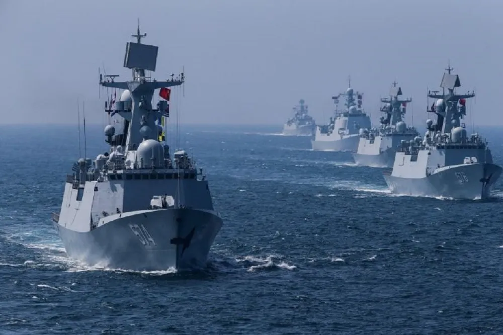眼紅台美友好　囂張解放軍17日在台灣西南、東南海空域火力兵演