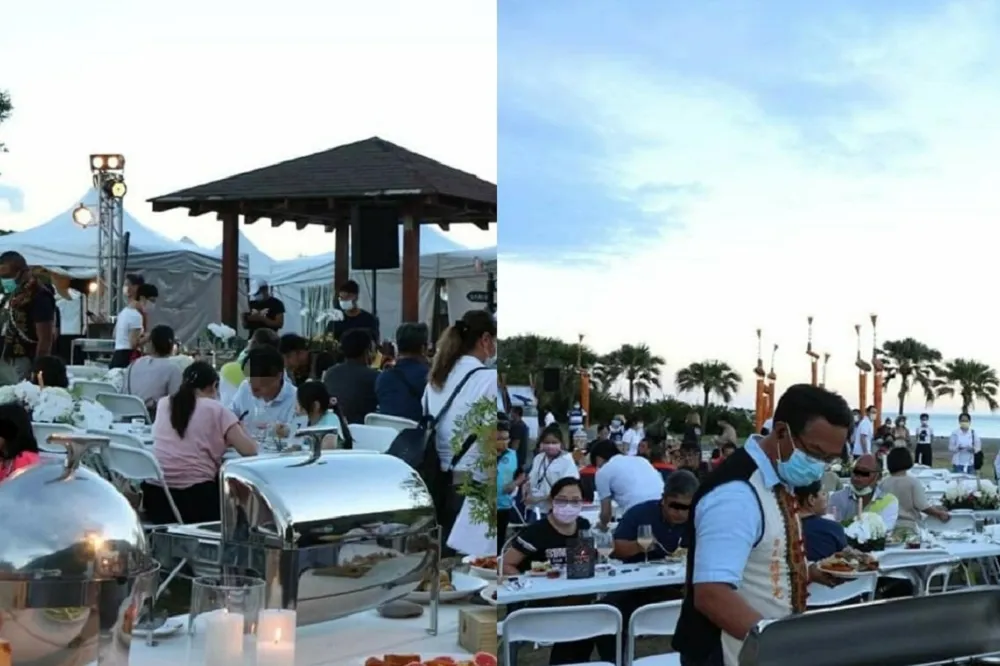 台東縣府南迴藝術季「百人並肩嗑餐」　網轟：餐飲業隔板隔心酸逆