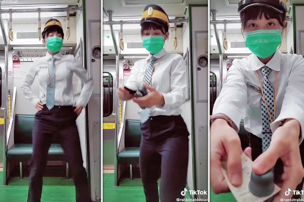 台鐵女車長穿制服擺腰扭臀拍抖音　一夕暴紅後她卻道歉了