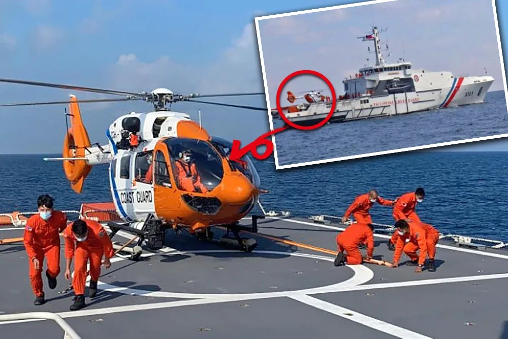 看看人家！菲國海警隊大秀直升機隨艦出海操演　我海巡喊7年不見影