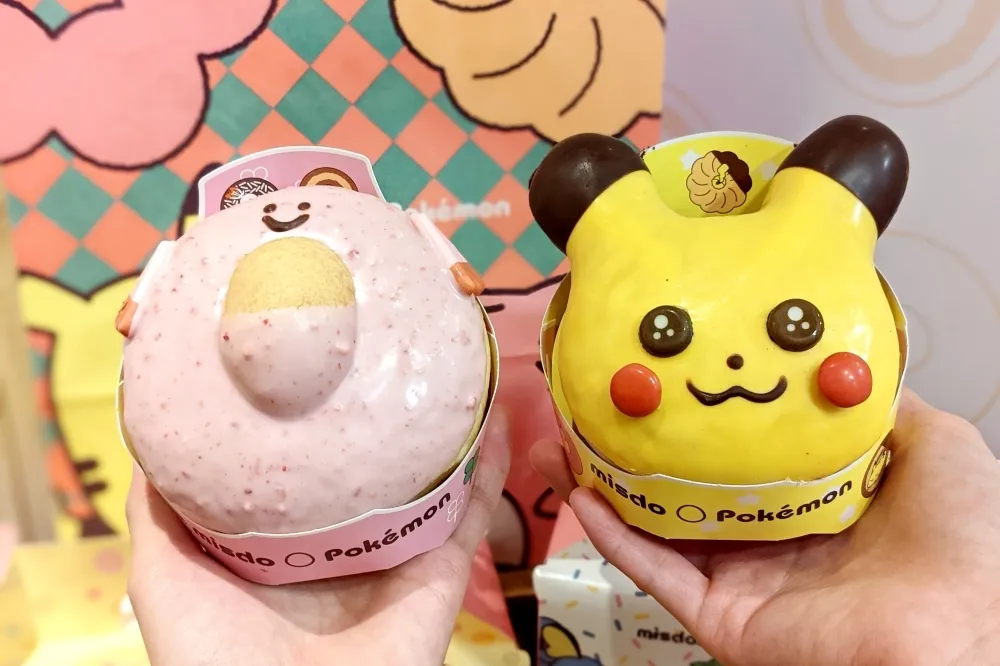 【有片】9/7~9/12 買 4 送 2！Mister Donut 9/7 起推出「閃亮眼神皮卡丘」、「吉利蛋」寶可夢甜甜圈