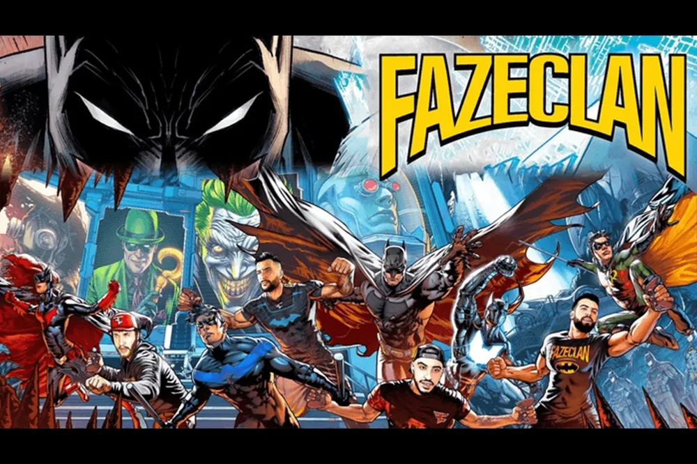 DC漫畫宣布今年「蝙蝠俠日」將與知名電競隊伍「 FaZe Clan」合作！