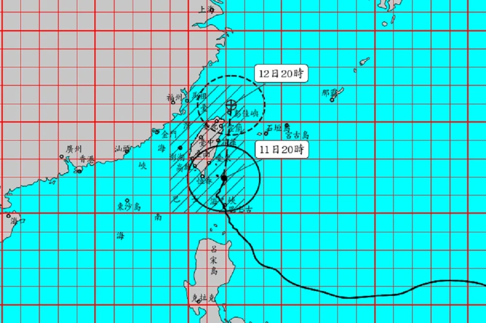 中颱璨樹越晚雨越大　 氣象局對蘭嶼發布14級「強風告警」