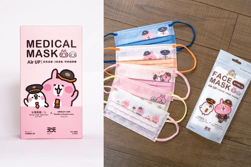 卡娜赫拉的小動物 ╳ 台灣高鐵 ╳ 天天口罩合推聯名口罩於高鐵 7-11 限定販售