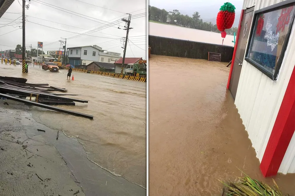 慘淹膝蓋高！圓規甩尾暴雨炸花東　土石流灌民宅、玉長及南橫公路禁行
