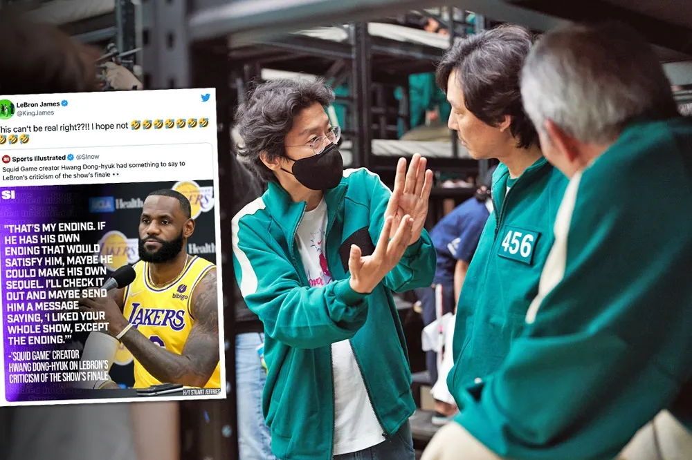NBA湖人隊「詹皇」不滿《魷魚遊戲》結局　導演黃東赫回嗆：他可以自己拍一個