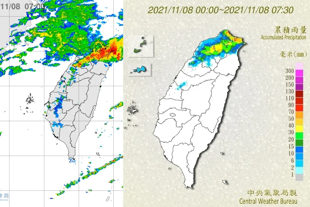 不想起床！苗栗以北6縣市大雨特報　氣溫暴跌10°C「愈晚愈濕冷」