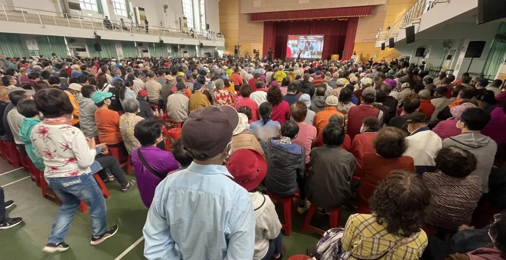 民進黨公投說明會台南善化登場        大咖站台很用力