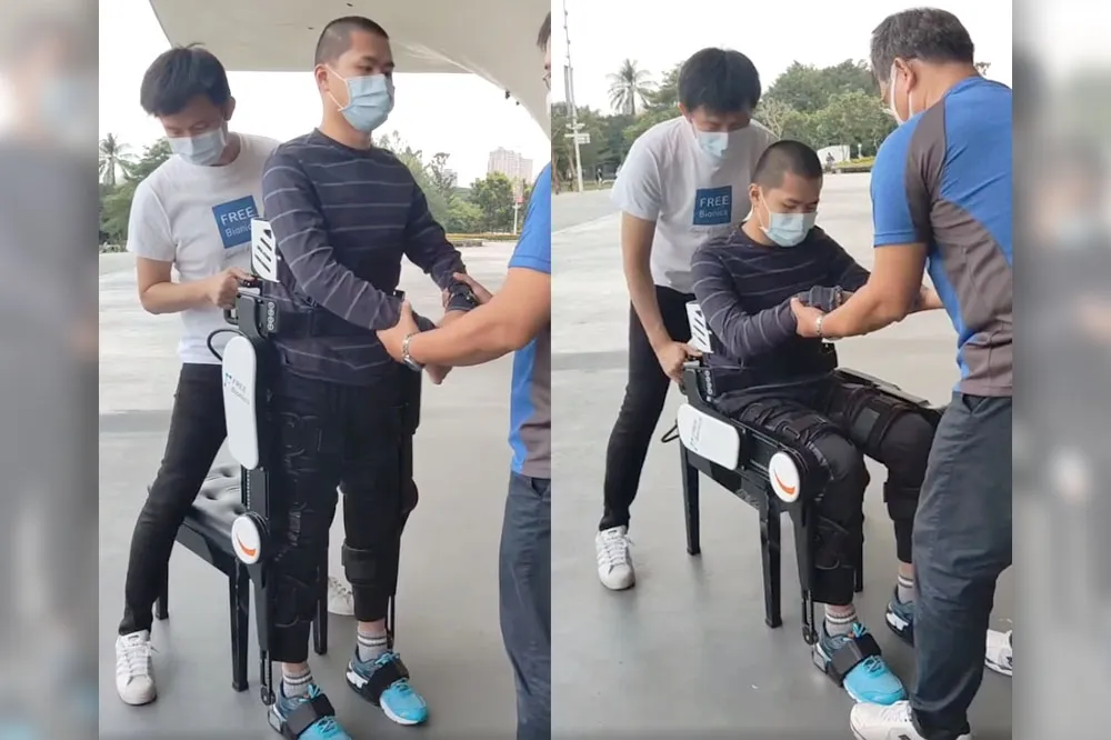秦良丰墜落生還「鋼鐵人造型」復健片曝光　秦父心疼：這次牽你手不再放