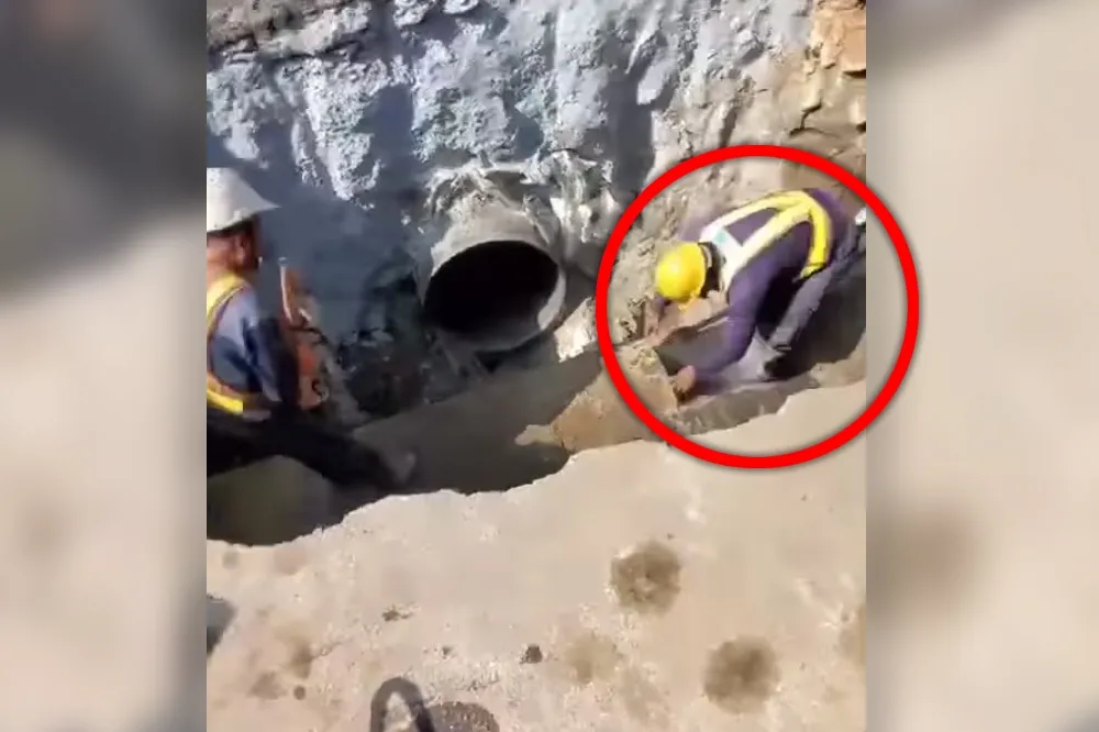 【恐怖片慎入】負壓殺人！切割下水道管線「不知水沒流光」　工人瞬間遭吸進洞慘死
