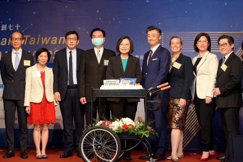 美國商會70周年　蔡英文：台美合作強化全球供應鏈