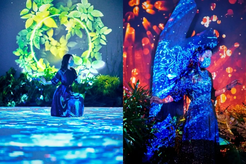 和 teamLab 一樣好拍！「離線時區」光影互動展覽 2/28 前於微風南山 atre 帶你進入元宇宙
