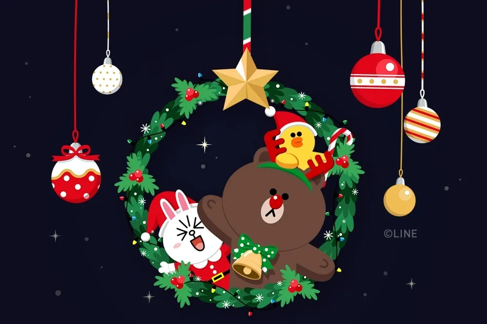 快輸入關鍵字！LINE 聊天室「熊大花圈特效」可愛來襲　下雪特效即將登場
