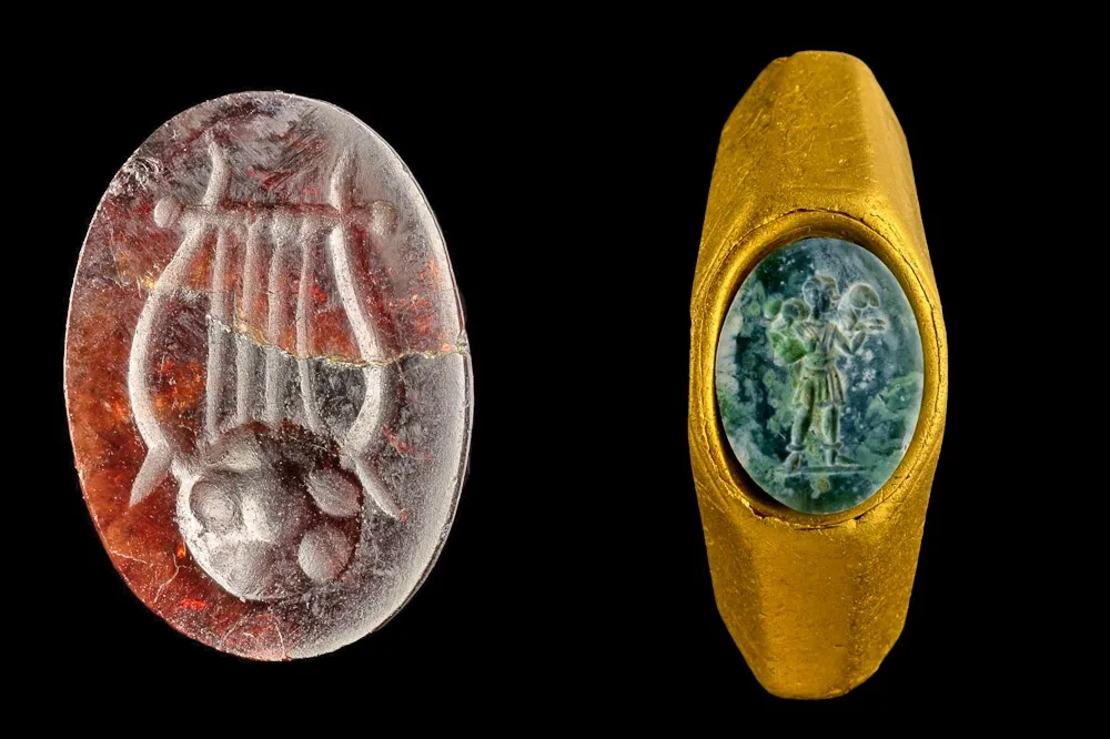 【圖輯】以色列近海發現1700年沉船寶藏　耶穌基督黃金戒指重見天日