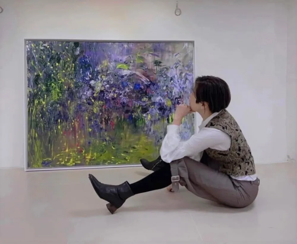 曹茵茵反骨繪畫  「逆像」展現自我風格 以畫致敬演藝圈經典  陳文茜臉書發文鼓勵