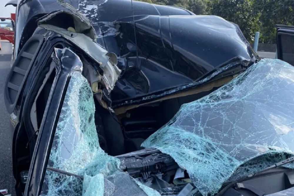 國3燕巢段車禍釀1死1重傷　聯結車輪胎脫落砸中對向車夫妻檔