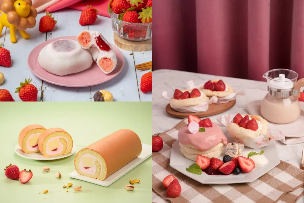 冬天就是要吃草莓！Mister Donut、亞尼克祭出草莓大福波堤、草莓開心果生乳捲等 7 家冬季限定甜點