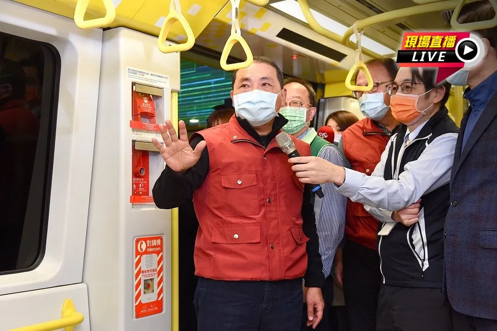 【直播】群聚連環燒　侯友宜視察捷運新北環狀線防疫工作