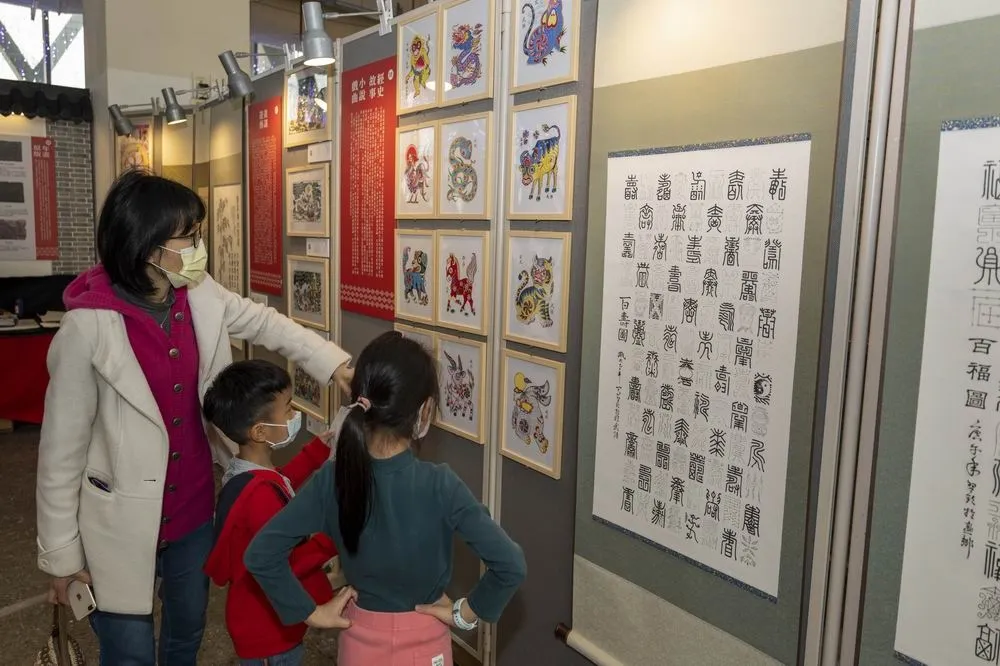 迎春節　河北武強年畫藝術展南投會展中心登場