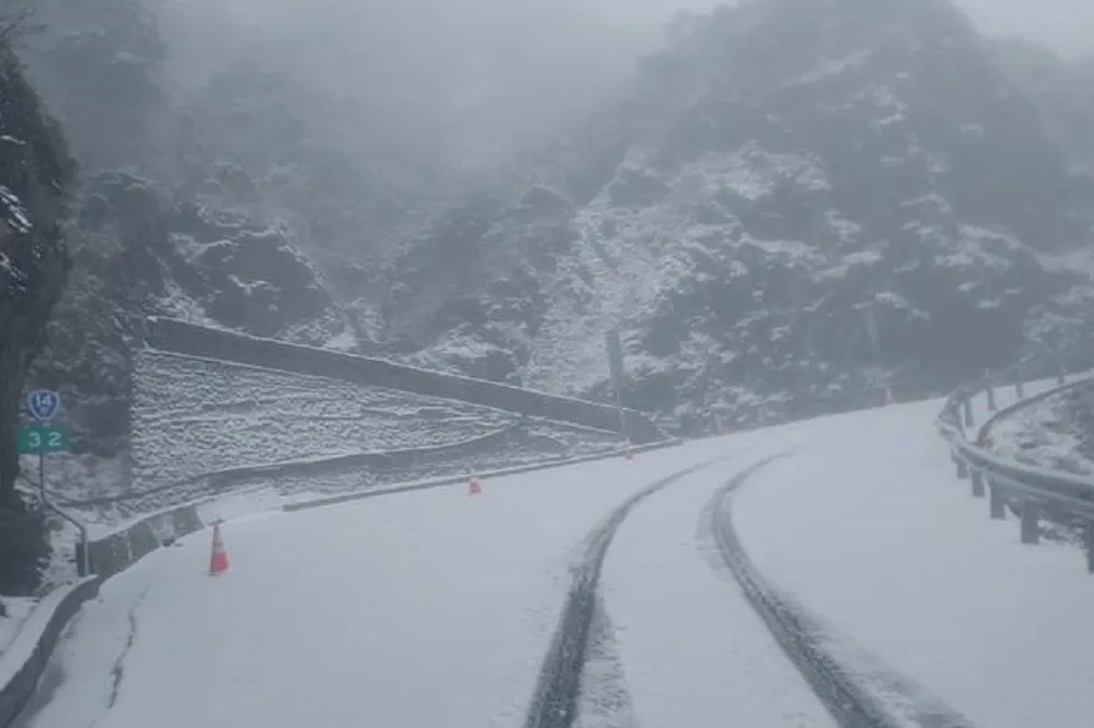 虎年新春首日合歡山、玉山飄雪了　氣象局：未來兩天都有機會再降雪
