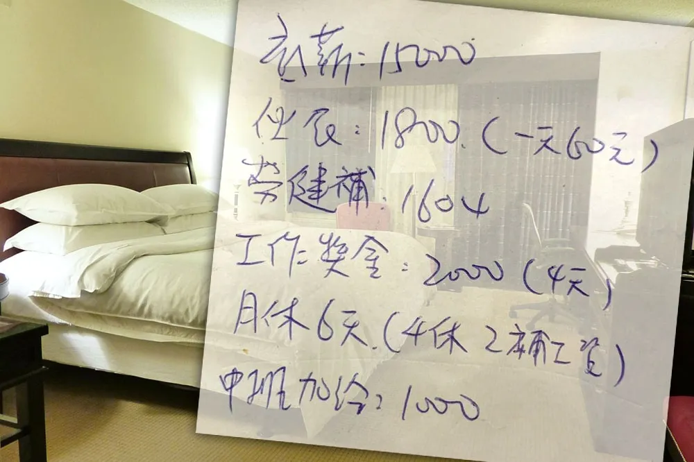 女應徵摩鐵櫃台「月薪1.5萬、月休4天」　網譏：爺爺時代的薪水？