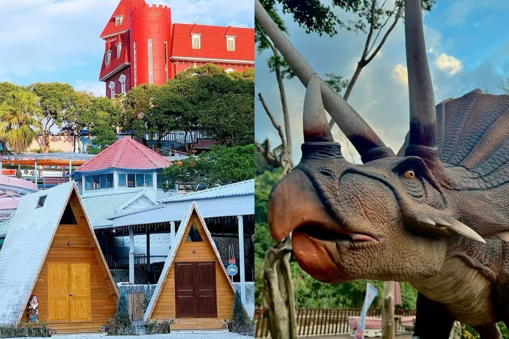 恐龍迷必訪！台中寵物友善景點「HiONE啵比星球」　置身侏羅紀公園拍照打卡、還有溫泉魚體驗