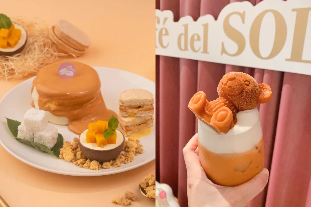 泰奶變鬆餅！Café del SOL「泰奶鹹蛋黃舒芙蕾」開賣　超萌泰式熊熊奶茶同步回歸