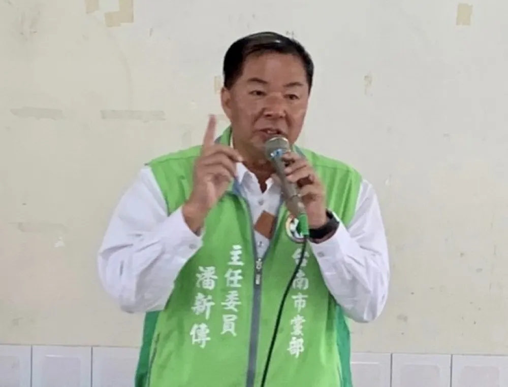 民進黨南市主委潘新傳呼籲黨中央盡速徵召黃偉哲參選連任
