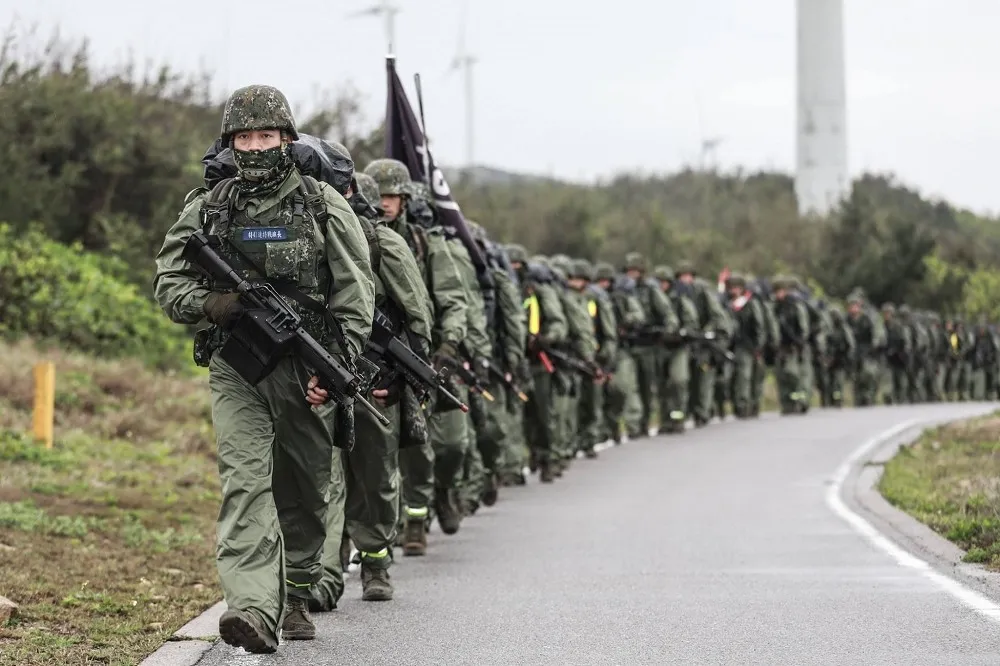 【有片】新制教召啟動！桃園蘆竹大古山首登場　2周不休假、行軍1次10km起跳