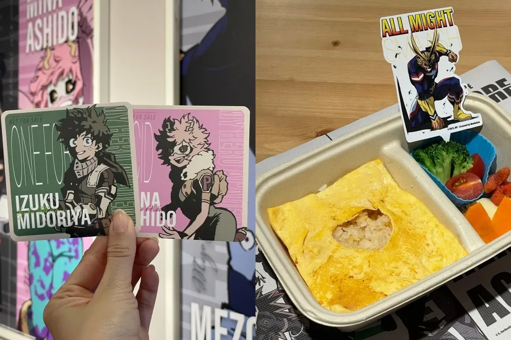 【有片】全台首間《我的英雄學院》快閃餐廳在西門！神還原雄英高校教室講台、再現「歐爾麥特愛心便當」