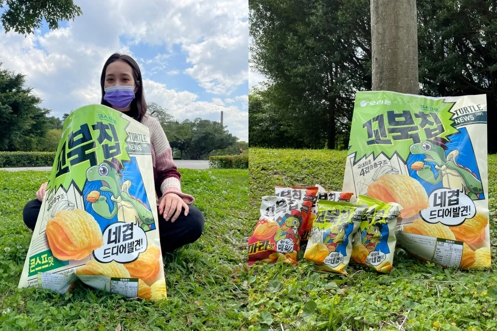 【開箱片】野餐必備巨無霸烏龜餅乾！家樂福百款吸睛、古早味零食 4/6 前買一送一