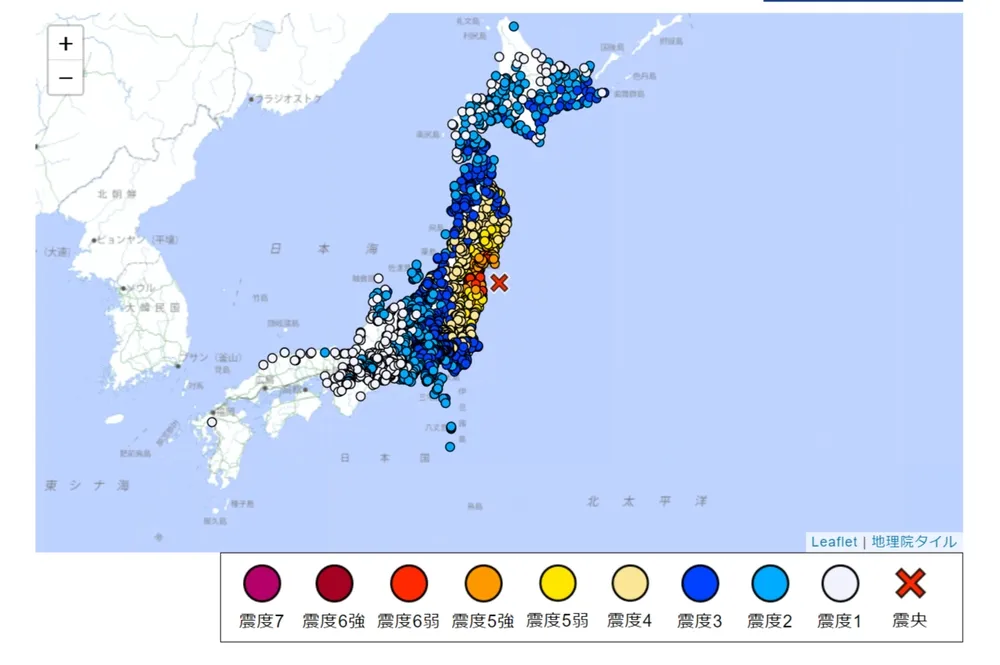 日本福島外海發生規模7.3強震　2死135傷