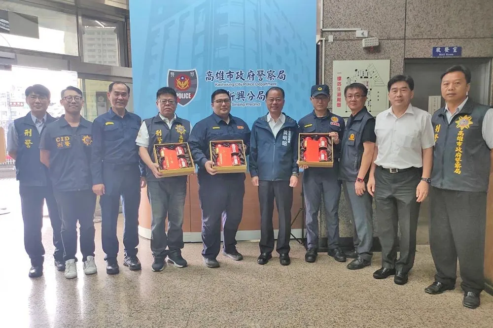 高市警迅速偵破槍擊案　局長頒發破案茶勉勵同仁辛勞