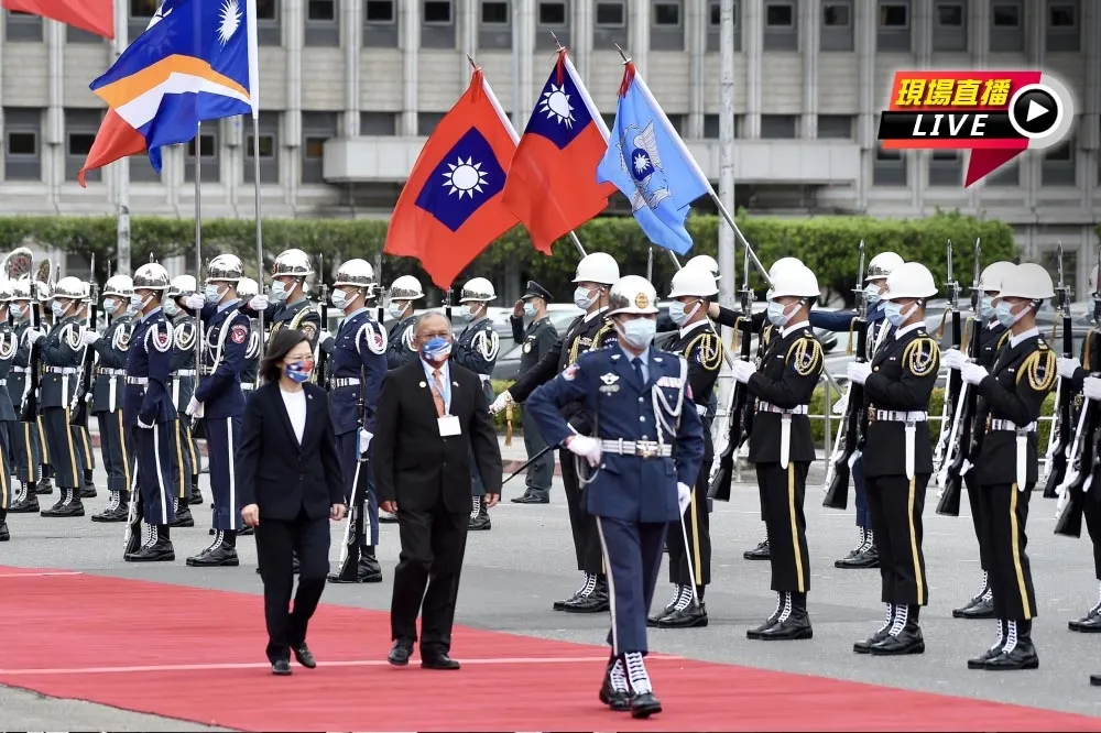【直播】馬紹爾總統率團訪台　軍禮迎接+蔡總統頒采玉大勳章
