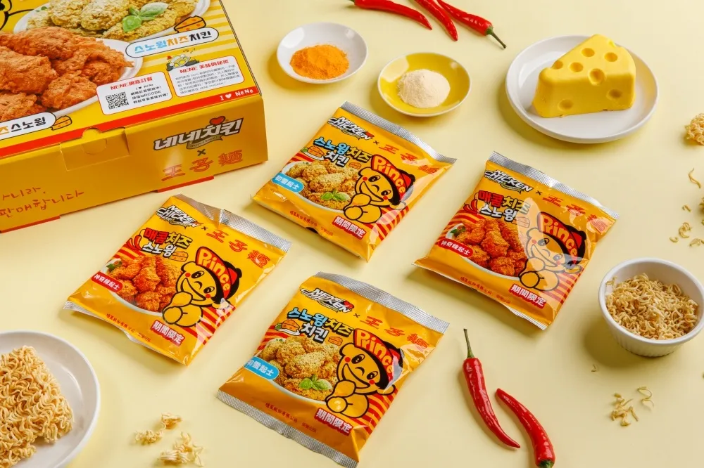 蝦皮獨家預購！NENE CHICKEN ╳ 味王推出「初雪起士」、「神奇辣起士」限量聯名王子麵　