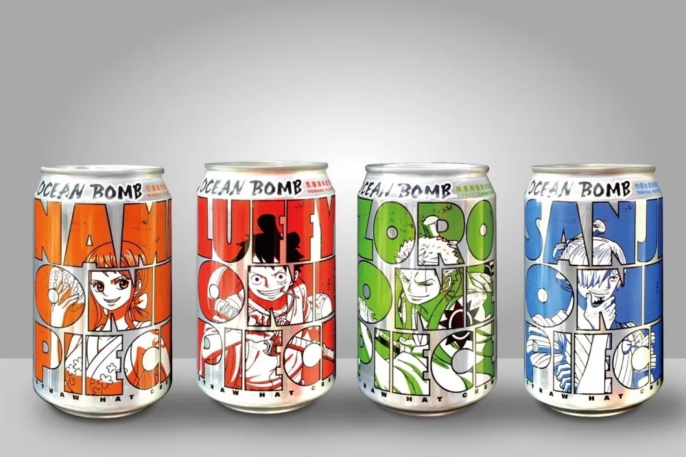 【販售通路】Ocean Bomb 全新推出「航海王氣泡水」　超人力霸王、七龍珠超系列同步上架開賣
