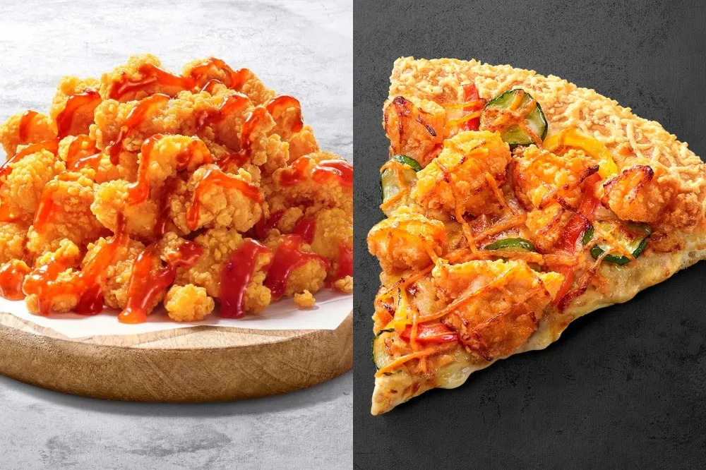 必勝客 Pizza Hut EXPRESS 獨家推出黃金帕瑪森餅皮！「明太子脆雞披薩」、「鐵板雙牛披薩」、「韓風無骨脆雞」全新登場