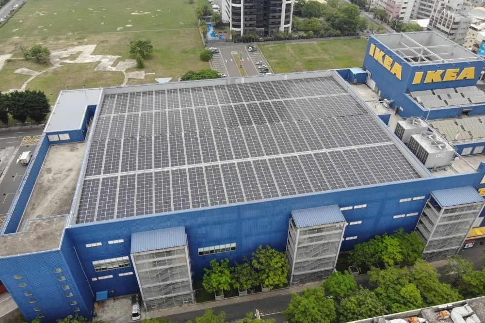 綠色革命！IKEA高雄店啟用太陽能發電　年減431噸碳排放量