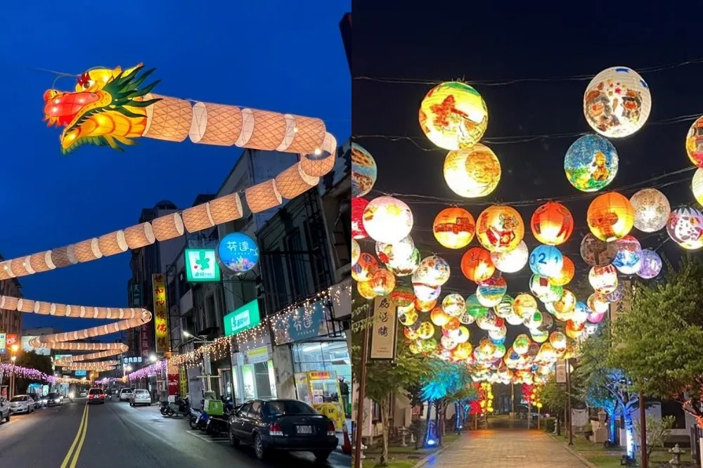 彰化「小鎮光影藝術節」閃耀開跑！飛龍在天現身鹿港　夢幻梅花鹿光雕、燈籠大街期間限定