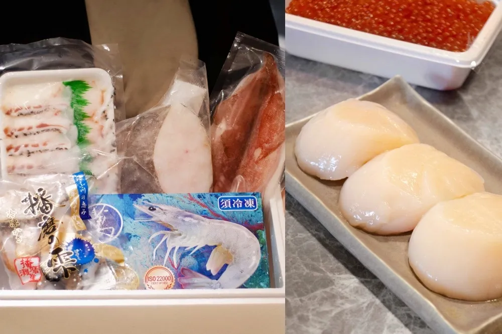 春大直攜手閤豐本舖限時販售超值「海鮮箱」！在家輕鬆享用 6 公分生食級干貝、巨肥美日本牡蠣