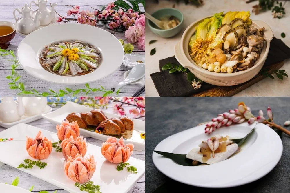 蓮花、菊花、玫瑰入菜！亞都麗緻、新板希爾頓、福容桃園店等飯店推出春夏限定花卉料理