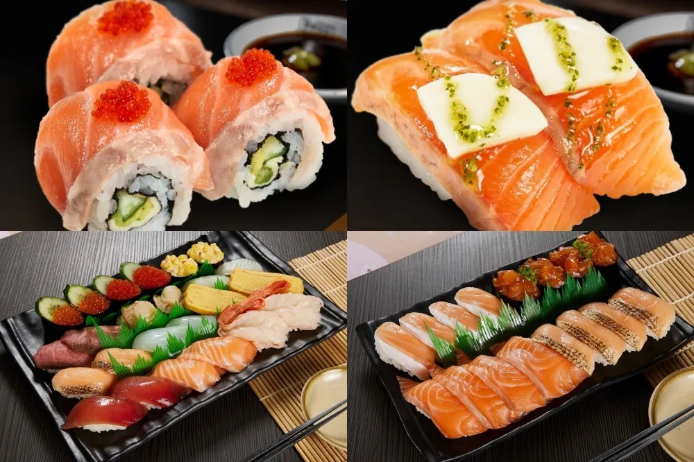 眾望所「鮭」！壽司郎推出期間限定 8 款鮭魚壽司　外帶套餐 16 貫 400 元有找