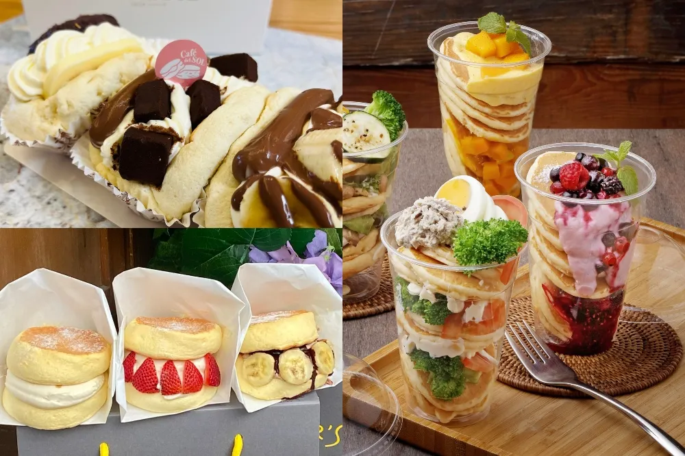 光看就療癒！Café del SOL、Flipper's、杏桃鬆餅屋推出外帶限定「鬆餅杯杯」、「舒芙蕾漢堡」 