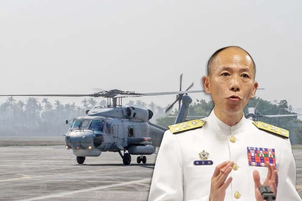 S-70C反潛直升機墜機釀4傷　海軍司令梅家樹南下探傷者「會坦誠檢討」