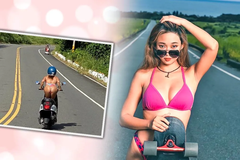 正妹半蹲騎車「美尻」爆紅！　主角曝光：怕大家用屁股認人