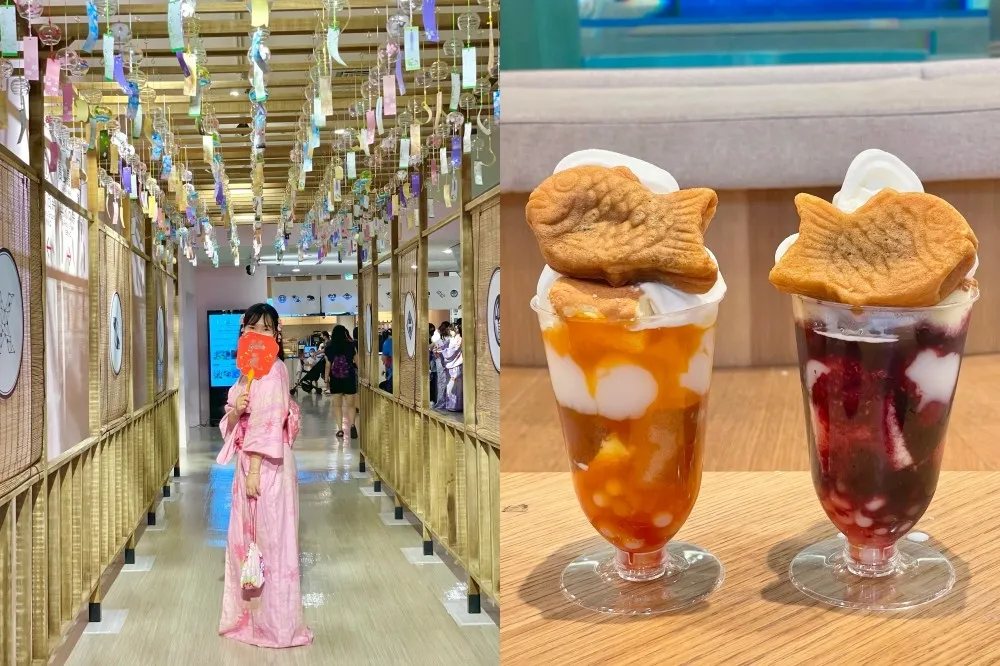 【有片】「Xpark 涼夏祭」讓你偽出國到日本！穿浴衣逛水族館　DIY 棉花糖、嚐「章魚燒」祭典美食好愜意
